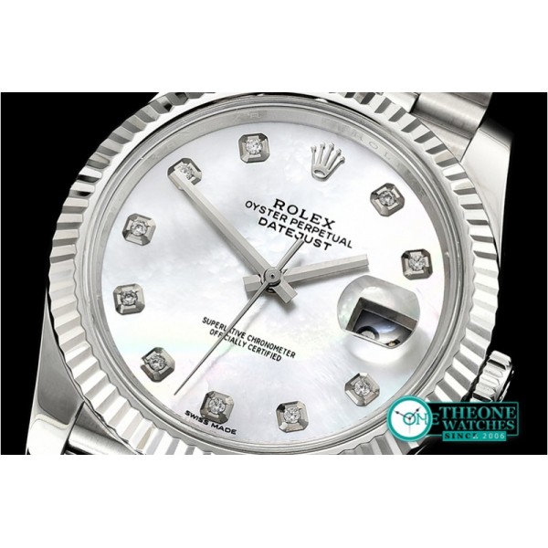 Rolex - DJ2 41mm Jub Flt SS/SS White MOP Noob A3235