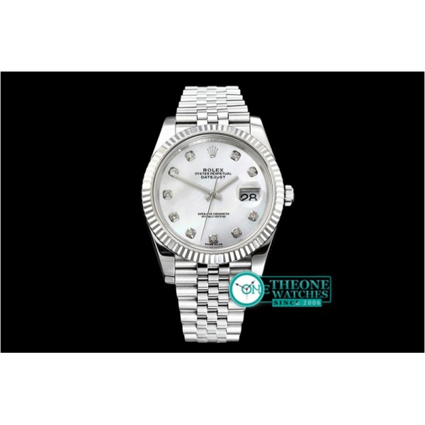 Rolex - DJ2 41mm Jub Flt SS/SS White MOP Noob A3235