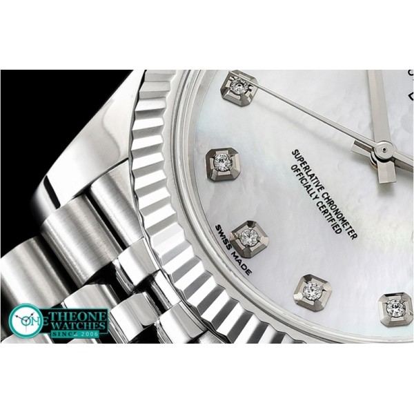 Rolex - DJ2 41mm Jub Flt SS/SS White MOP Noob A3235