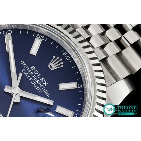 Rolex - DJ2 41mm Jub Flt SS/SS Blue/Stick Noob A3235