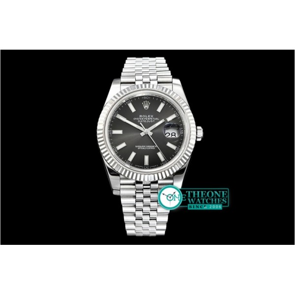 Rolex - DJ2 41mm Jub Flt SS/SS Grey/Stick Noob A3235