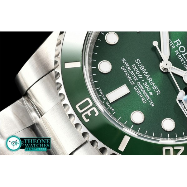 Rolex - Submariner 116610LV 904L SS/SS Green ARF Ult A2824