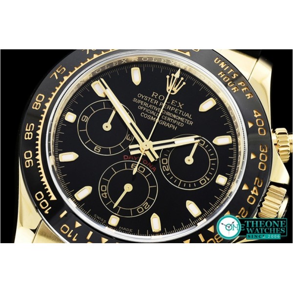 Rolex - Daytona 116515LN YG/RU Black/Stk ARF Asia 4130 Mod