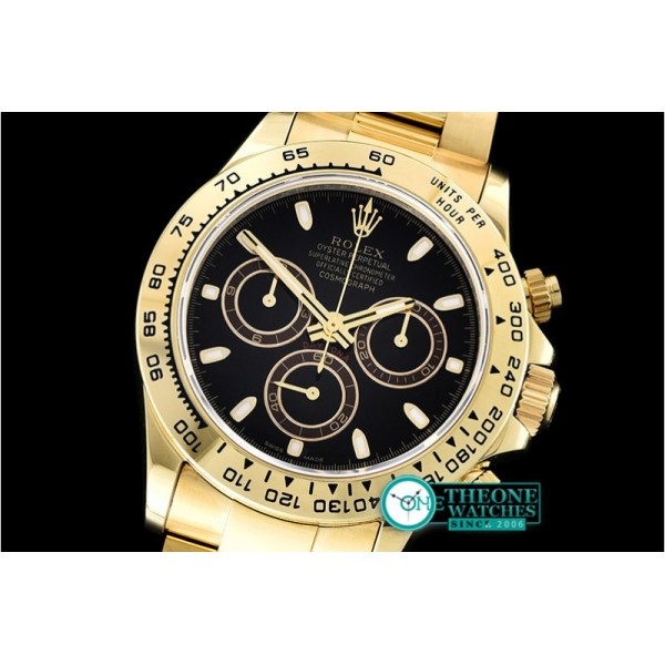 Rolex - Daytona 116508 YG/YG Black/Stick BP A7750 4130 Mod