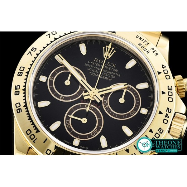 Rolex - Daytona 116508 YG/YG Black/Stick BP A7750 4130 Mod