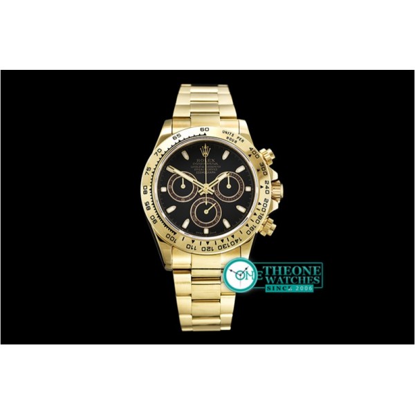 Rolex - Daytona 116508 YG/YG Black/Stick BP A7750 4130 Mod