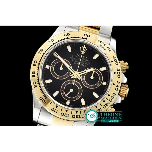 Rolex - Daytona 116503 YG/SS Black/Stick BP A7750 4130 Mod