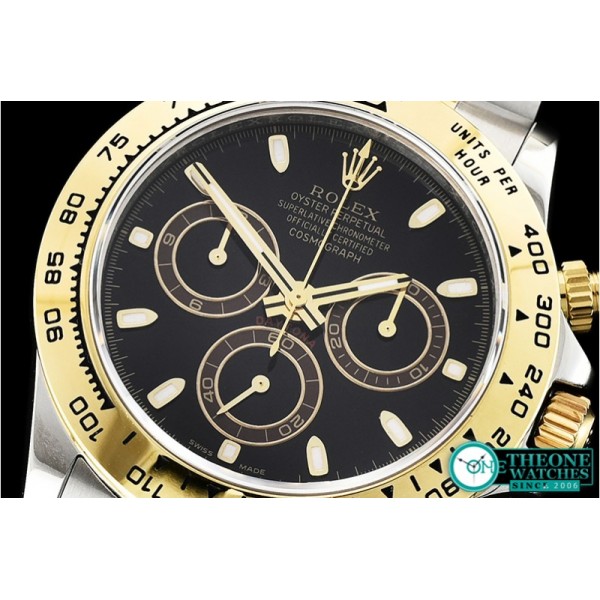 Rolex - Daytona 116503 YG/SS Black/Stick BP A7750 4130 Mod