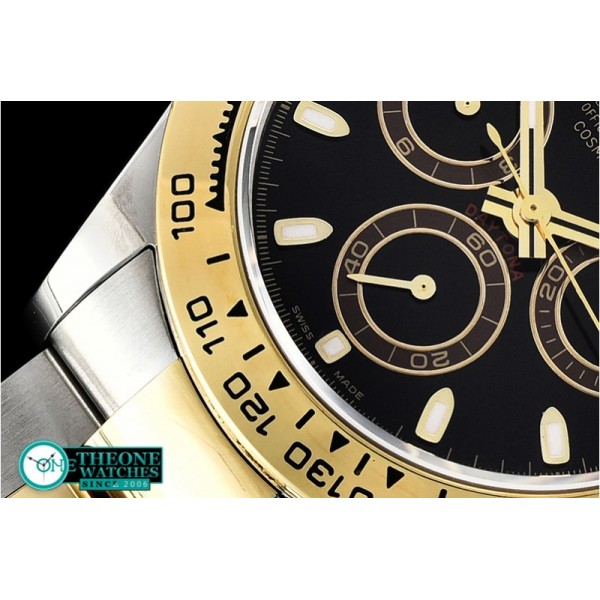 Rolex - Daytona 116503 YG/SS Black/Stick BP A7750 4130 Mod