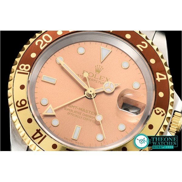 Rolex - GMT Master II Jub YG/SS Brown Root Beer Asia 2836