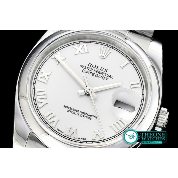 Rolex - DJ 36mm Jub Dome SS/SS Wht Roman ARF A3135