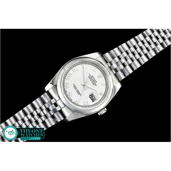 Rolex - DJ 36mm Jub Dome SS/SS Wht Roman ARF A3135