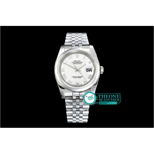 Rolex - DJ 36mm Jub Dome SS/SS Wht Roman ARF A3135