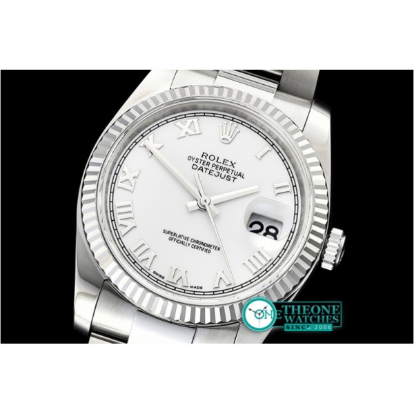 Rolex - DJ 36mm Oyst Fluted SS/SS Wht Roman ARF A3135