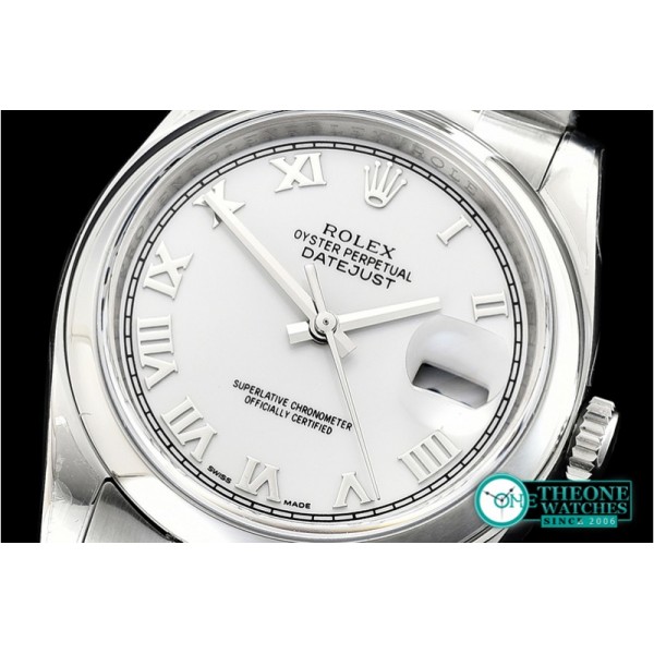 Rolex - DJ 36mm Oyst Dome SS/SS Wht Roman ARF A3135