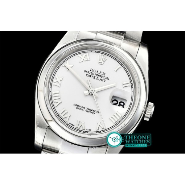 Rolex - DJ 36mm Oyst Dome SS/SS Wht Roman ARF A3135