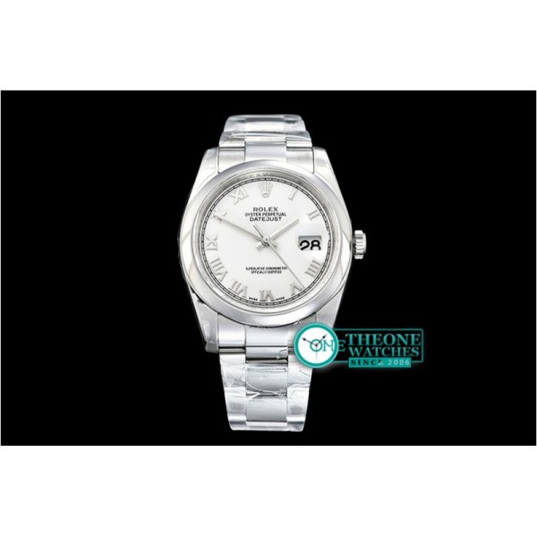 Rolex - DJ 36mm Oyst Dome SS/SS Wht Roman ARF A3135