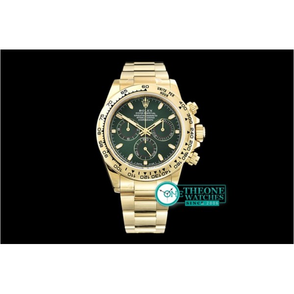 Rolex - Daytona 116508LN YG/YG Green/Stk ARF Asia 4130 Mod