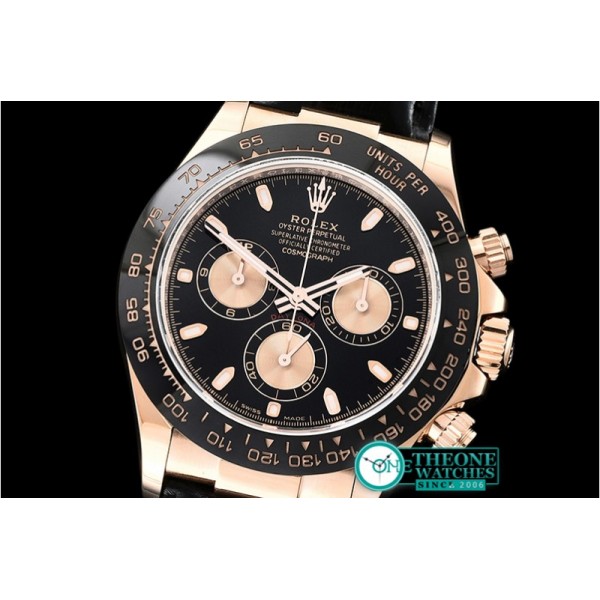 Rolex - Daytona 116515 CER/RG/LE Blk Noob Asia 4130 Mod