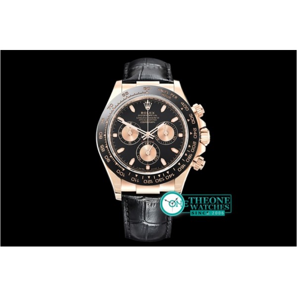 Rolex - Daytona 116515 CER/RG/LE Blk Noob Asia 4130 Mod