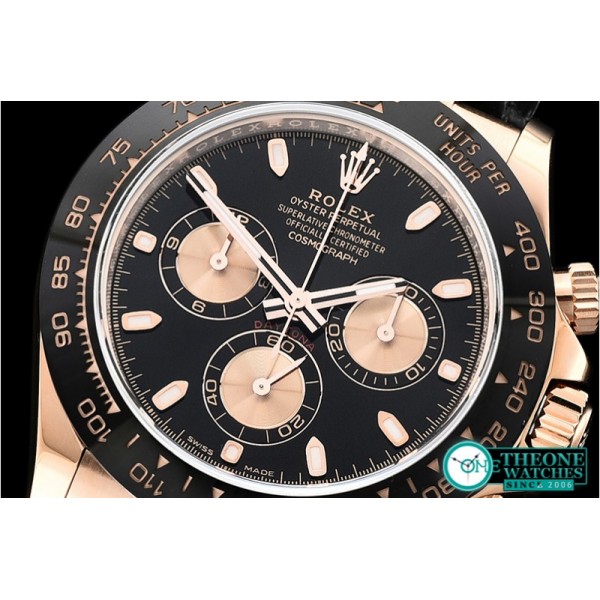 Rolex - Daytona 116515 CER/RG/LE Blk Noob Asia 4130 Mod