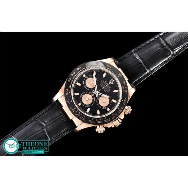 Rolex - Daytona 116515 CER/RG/LE Blk Noob Asia 4130 Mod