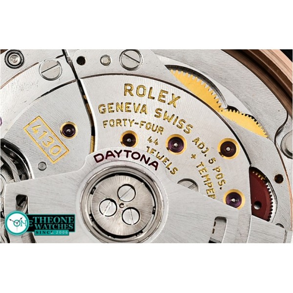 Rolex - Daytona 116515 CER/RG/RU Wht Noob Asia 4130 Mod