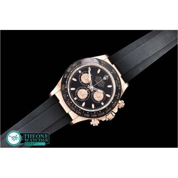 Rolex - Daytona 116515 CER/RG/RU Blk Noob Asia 4130 Mod