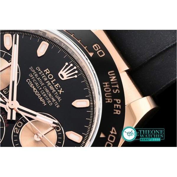 Rolex - Daytona 116515 CER/RG/RU Blk Noob Asia 4130 Mod