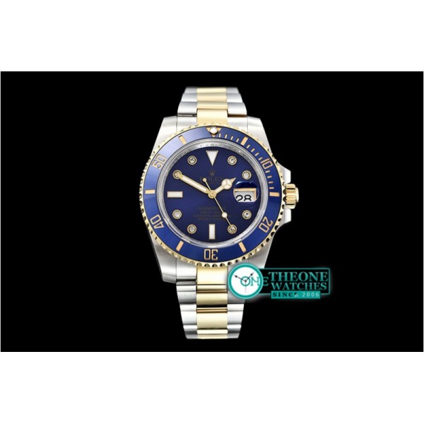 Rolex - Submariner 116613 Cer YG/SS Blue Diam GMF A2836