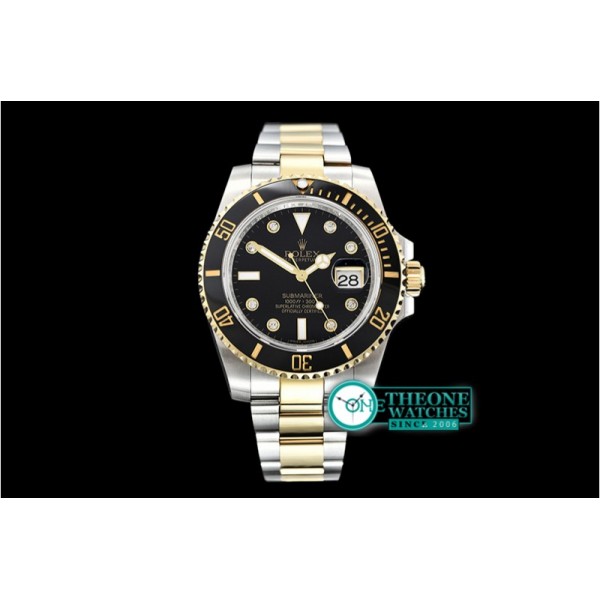 Rolex - Submariner 116613 Cer YG/SS Black Diam GMF A2836