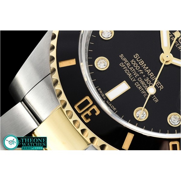 Rolex - Submariner 116613 Cer YG/SS Black Diam GMF A2836