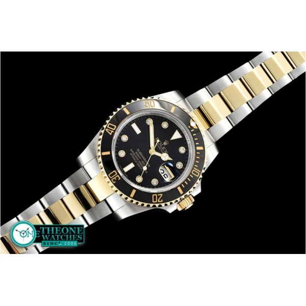 Rolex - Submariner 116613 Cer YG/SS Black Diam GMF A2836