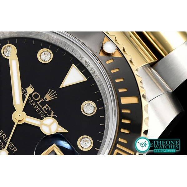 Rolex - Submariner 116613 Cer YG/SS Black Diam GMF A2836