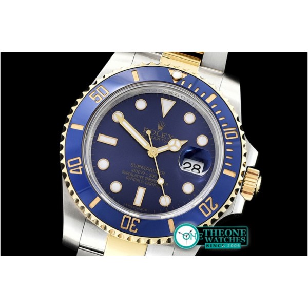 Rolex - Submariner 116613 Cer YG/SS Blue GMF A2836