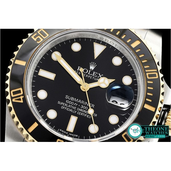 Rolex - Submariner 116613 Cer YG/SS Black GMF A2836