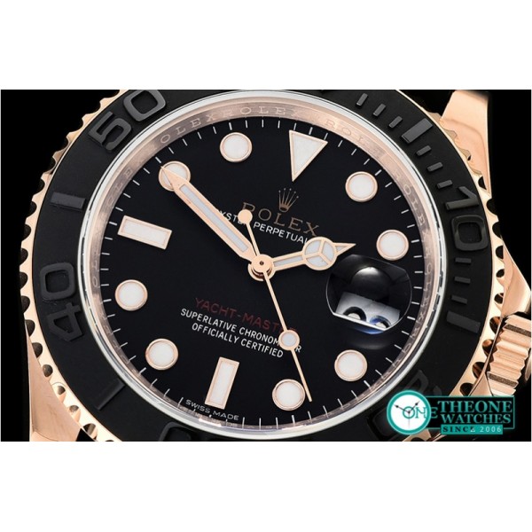 Rolex - YachtMaster 116655 40mm RG/RU Black ARF Asia 2836