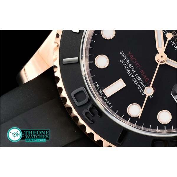 Rolex - YachtMaster 116655 40mm RG/RU Black ARF Asia 2836