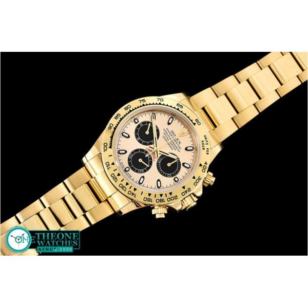 Rolex - Daytona 116508LN YG/YG Gold/Stk JHF Asia 7750 Mod