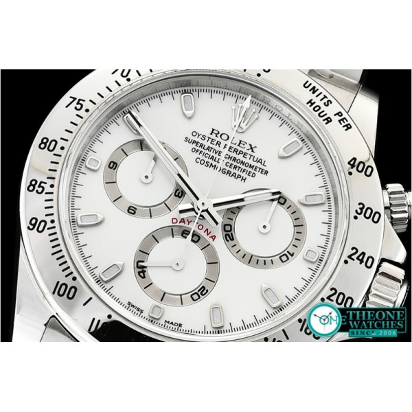 Rolex - Daytona 116520 SS/SS White ARF V2 A4130 Mod