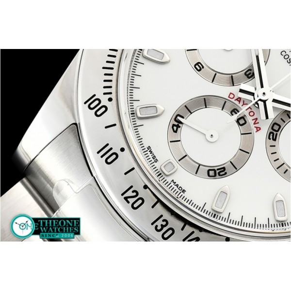 Rolex - Daytona 116520 SS/SS White ARF V2 A4130 Mod