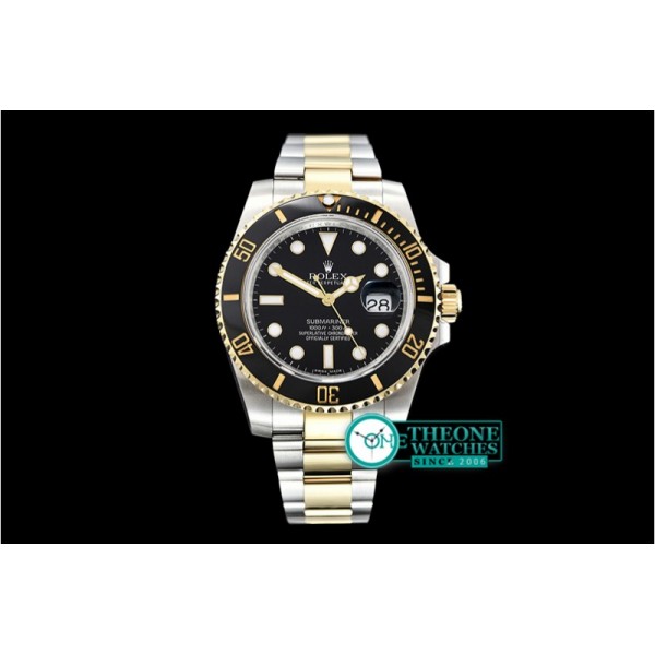 Rolex - Submariner 116613 Cer YG/SS Black GMF Asia 3135