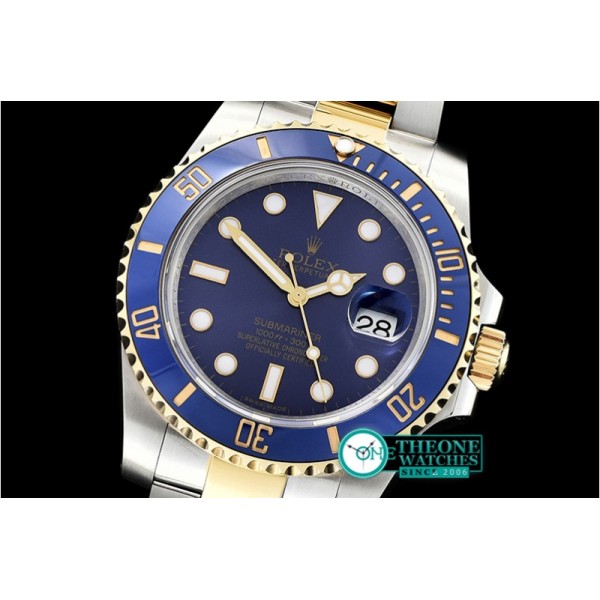 Rolex - Submariner 116613 Cer YG/SS Blue GMF Asia 3135