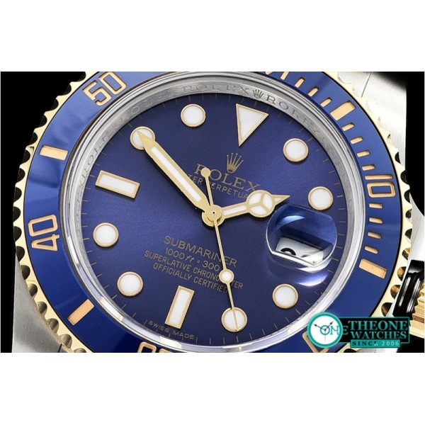 Rolex - Submariner 116613 Cer YG/SS Blue GMF Asia 3135