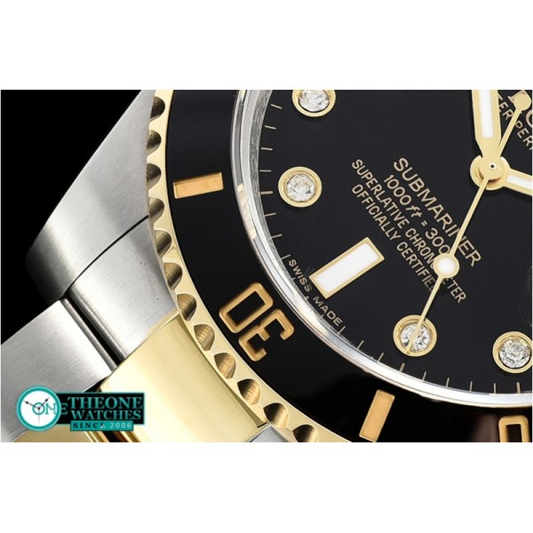 Rolex - Submariner 116613 Cer YG/SS Blk Diam GMF Asia 3135