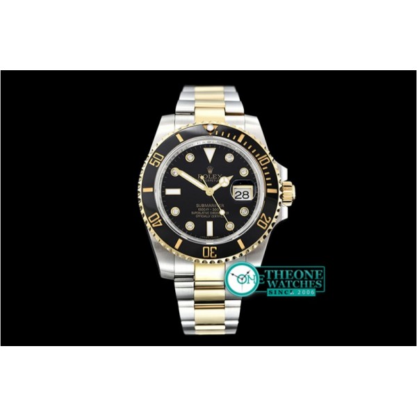 Rolex - Submariner 116613 Cer YG/SS Blk Diam GMF Asia 3135