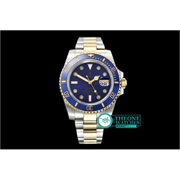 Rolex - Submariner 116613 Cer YG/SS Blue Diam GMF Asia 3135