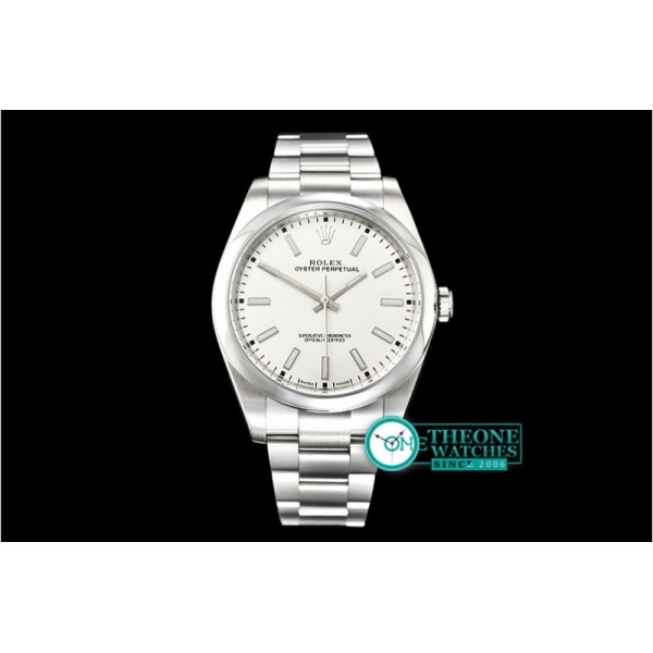 Rolex - Oyster Pert. 39mm 114300 SS/SS Wht Stk ARF Asia 3132