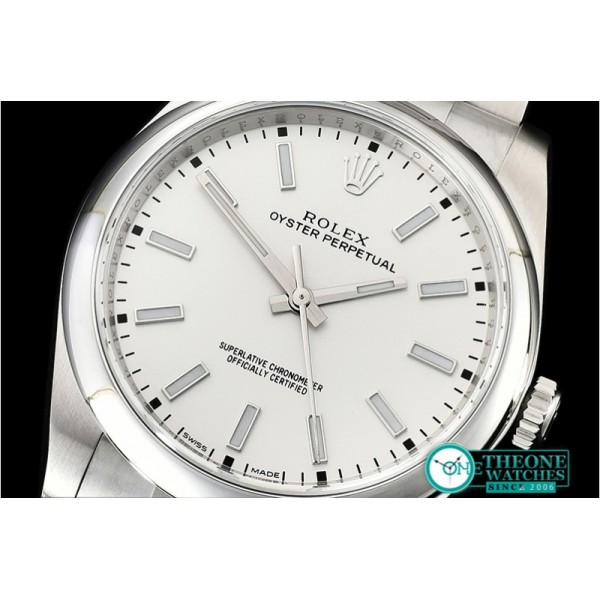 Rolex - Oyster Pert. 39mm 114300 SS/SS Wht Stk ARF Asia 3132