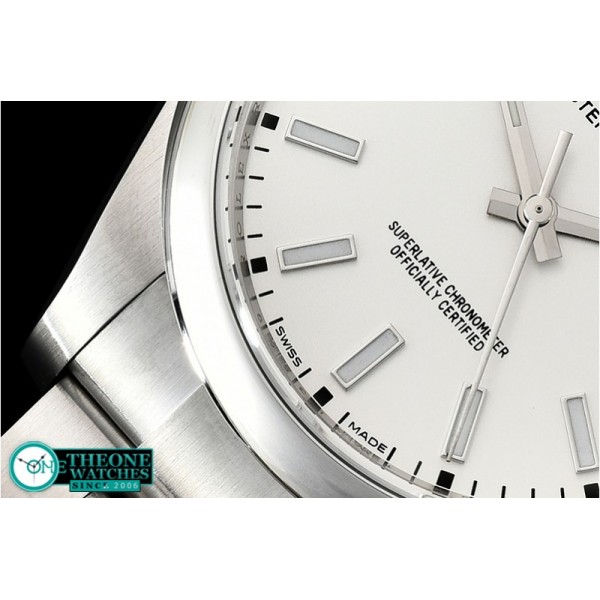 Rolex - Oyster Pert. 39mm 114300 SS/SS Wht Stk ARF Asia 3132